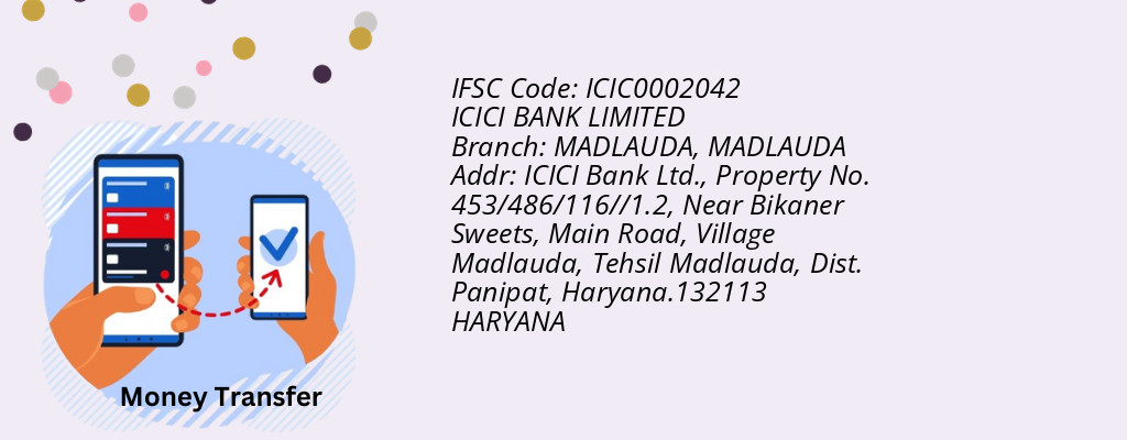 Find ICICI BANK IFSC Code MADLAUDA - MADLAUDA Branch