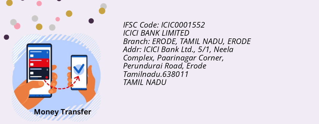 Find ICICI BANK IFSC Code ERODE - ERODE, TAMIL NADU Branch