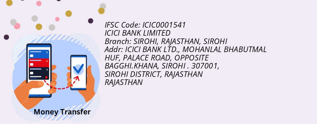 Find ICICI BANK IFSC Code SIROHI - SIROHI, RAJASTHAN Branch