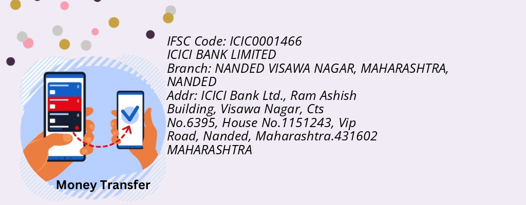 Find ICICI BANK IFSC Code NANDED - NANDED VISAWA NAGAR, MAHARASHTRA Branch