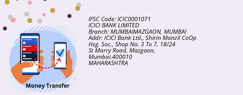 Find ICICI BANK IFSC Code MUMBAI - MUMBAIMAZGAON Branch