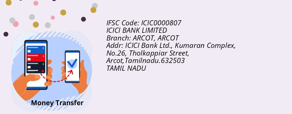 Find ICICI BANK IFSC Code ARCOT - ARCOT Branch
