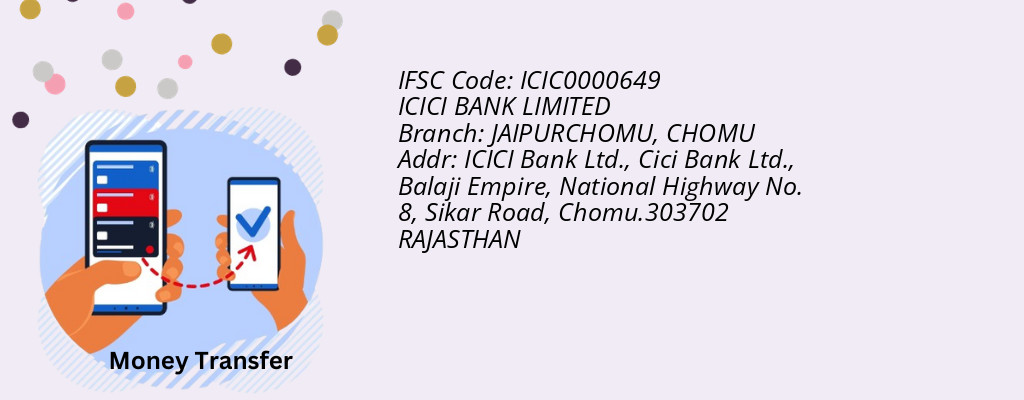 Find ICICI BANK IFSC Code CHOMU - JAIPURCHOMU Branch