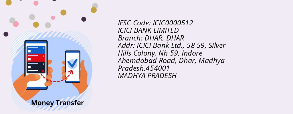 Find ICICI BANK IFSC Code DHAR - DHAR Branch