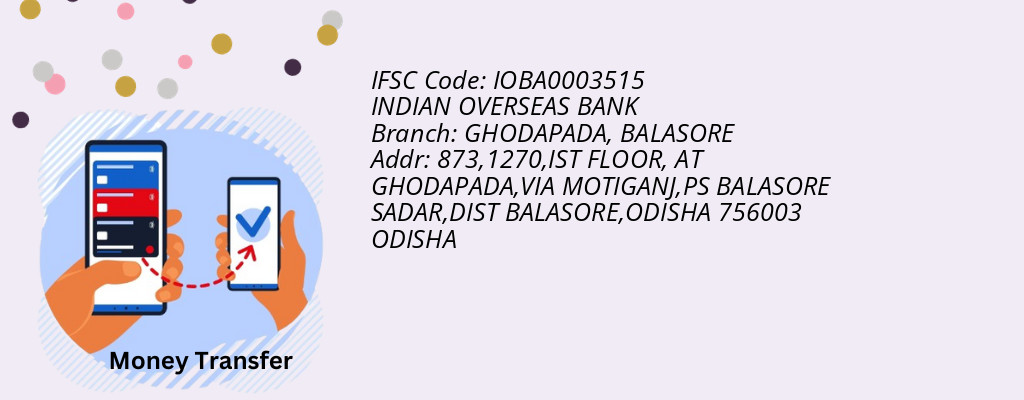 Find INDIAN OVERSEAS BANK IFSC Code BALASORE - GHODAPADA Branch Find INDIAN OVERSEAS BANK IFSC Code BALASORE - GHODAPADA Branch