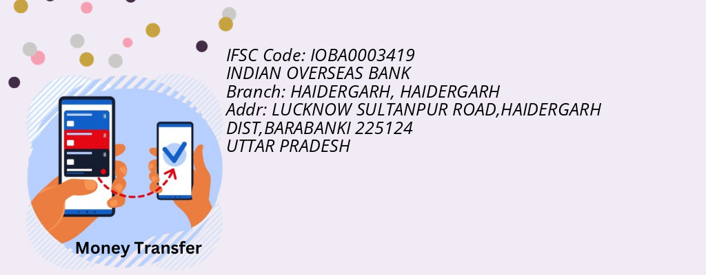 Find INDIAN OVERSEAS BANK IFSC Code HAIDERGARH - HAIDERGARH Branch