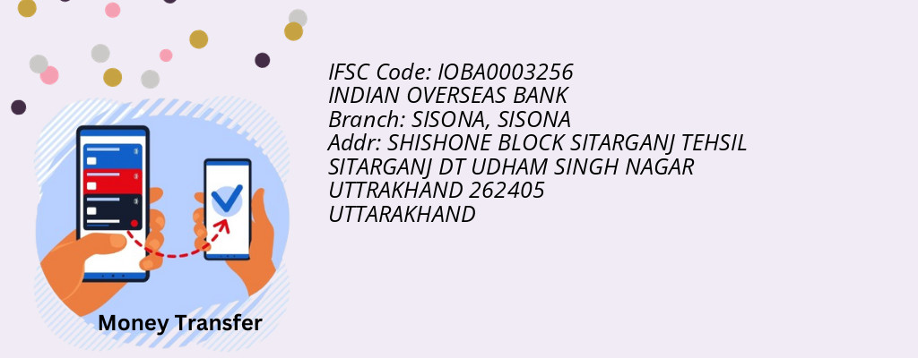 Find INDIAN OVERSEAS BANK IFSC Code SISONA - SISONA Branch Find INDIAN OVERSEAS BANK IFSC Code SISONA - SISONA Branch