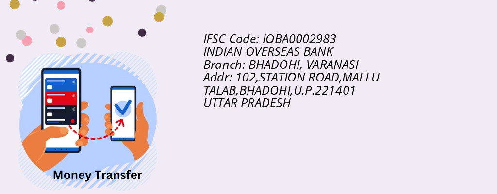Find INDIAN OVERSEAS BANK IFSC Code VARANASI - BHADOHI Branch