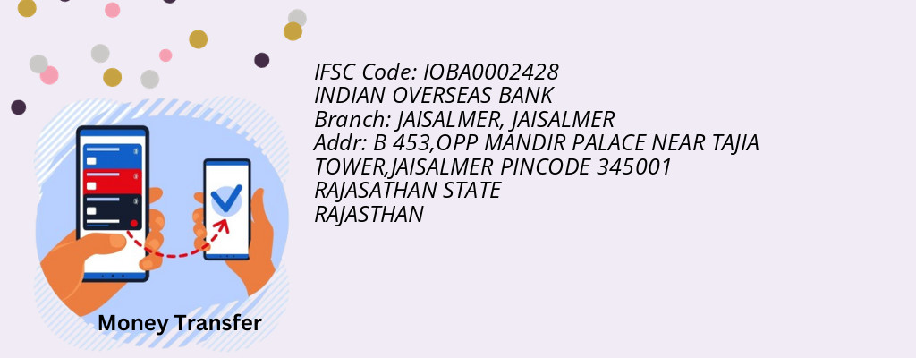 Find INDIAN OVERSEAS BANK IFSC Code JAISALMER - JAISALMER Branch Find INDIAN OVERSEAS BANK IFSC Code JAISALMER - JAISALMER Branch