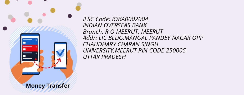 Find INDIAN OVERSEAS BANK IFSC Code MEERUT - R O MEERUT Branch Find INDIAN OVERSEAS BANK IFSC Code MEERUT - R O MEERUT Branch