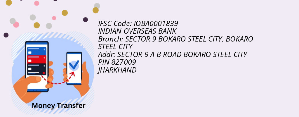 Find INDIAN OVERSEAS BANK IFSC Code BOKARO STEEL CITY - SECTOR 9 BOKARO STEEL CITY Branch