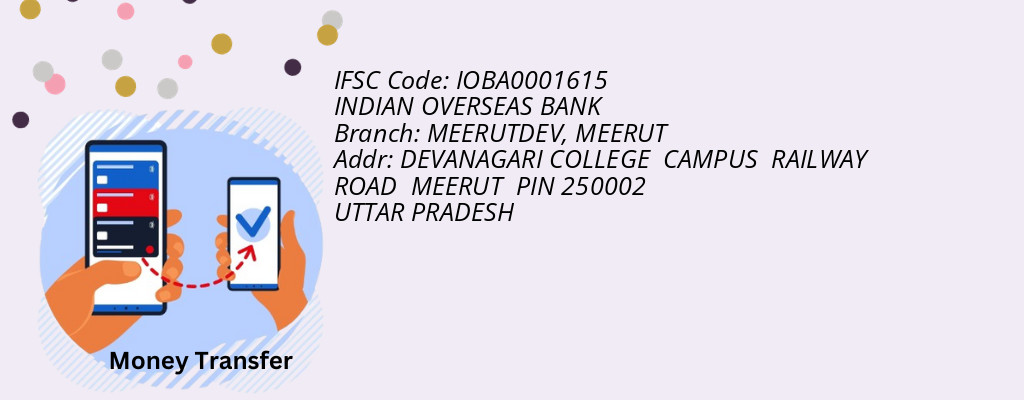 Find INDIAN OVERSEAS BANK IFSC Code MEERUT - MEERUTDEV Branch Find INDIAN OVERSEAS BANK IFSC Code MEERUT - MEERUTDEV Branch